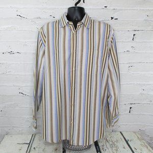 Banana Republic Career Casual Striped Shirt